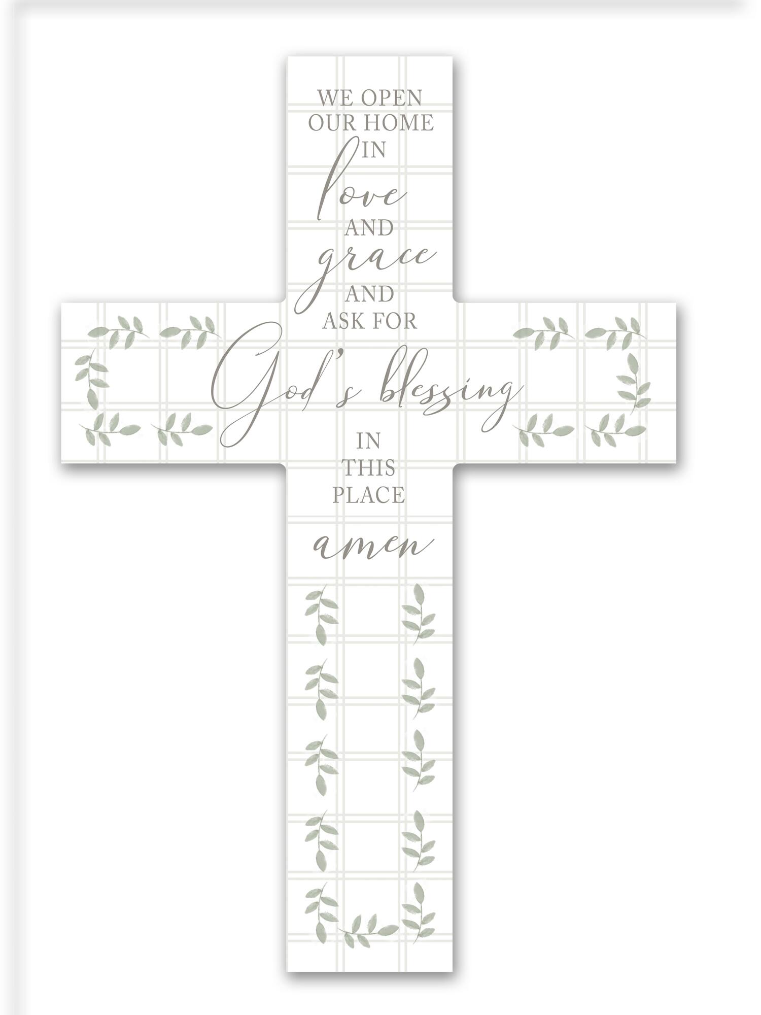 16" We Open Our Home Cross | Michaels